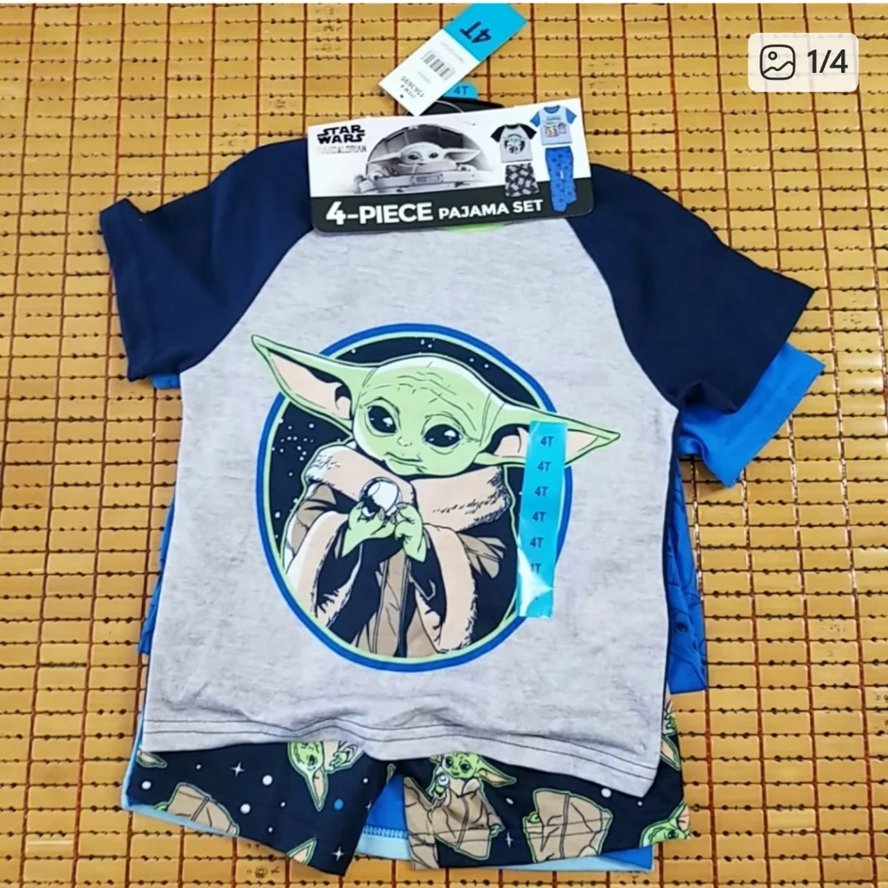StarWars pajama set 4 piece set new shorts pants shirts